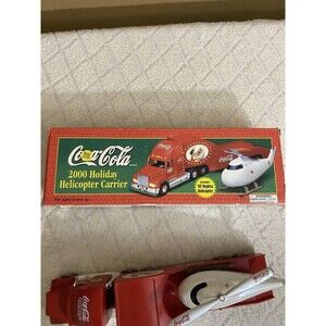 Coca Cola 2000 Holiday Helicopter Carrier/ 1962 Replica Helicopter  Box Included